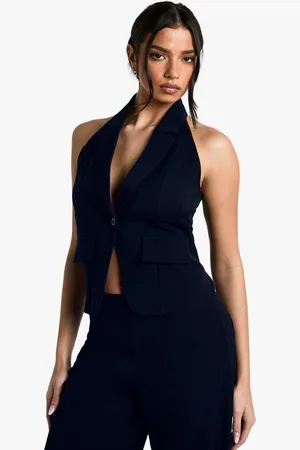 Boohoo Button Front Tailored Waistcoat - - 8