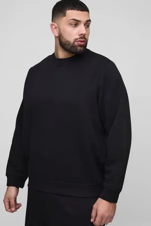 Boohoo Plus 330Gsm Basic Crew Neck Regular Fit Sweatshirt - - XXXL