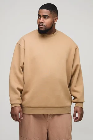 Boohoo Plus 330Gsm Oversized Basic Crew Neck Sweatshirt - - XXXL
