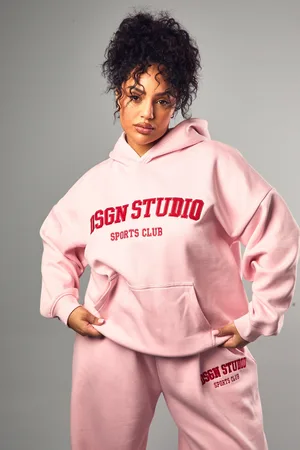 Boohoo Plus Dsgn Embroidered Hoodie - - 20