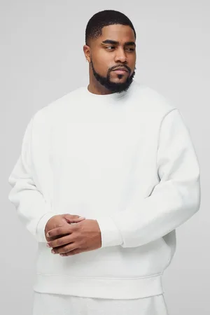 Boohoo Plus 330Gsm Basic Crew Neck Regular Fit Sweatshirt - - XXXL