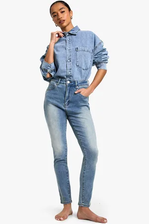 Boohoo The Petite High Waist Skinny Jean - - 6/26L