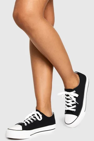 Boohoo Low Top Platform Lace Up Trainers - - 5