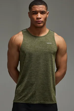 Boohoo Man Active Breathable Regular Fit Marl Vest - - S