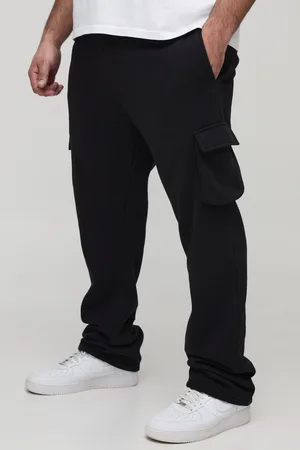Boohoo Plus Slim Stacked Flare Cargo Joggers - - 2XL