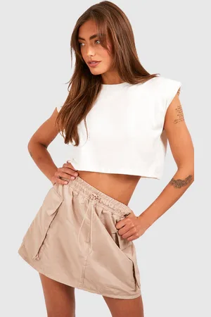 Boohoo Parachute Cargo Mini Skirt - - 16