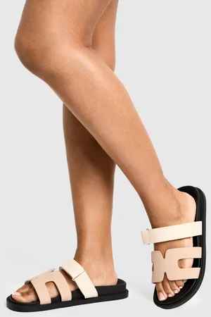 Boohoo Wide Fit Contrast Cut Out Slider - - 5