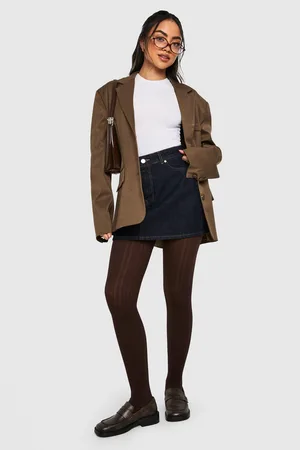 Boohoo Patterned Tights - ONE SIZE
