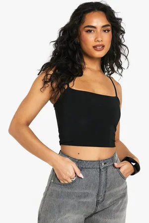 Boohoo Double Layer Slinky Cami Top - - 6