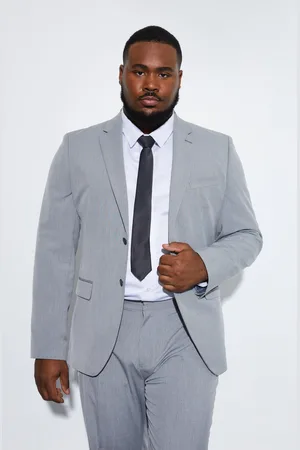 Boohoo Plus Slim Single Breasted Suit Jacket - - 48