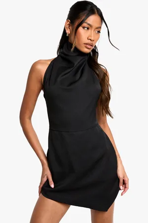 Boohoo Tailored Cowl Neck Sccop Back Playsuit - - 8