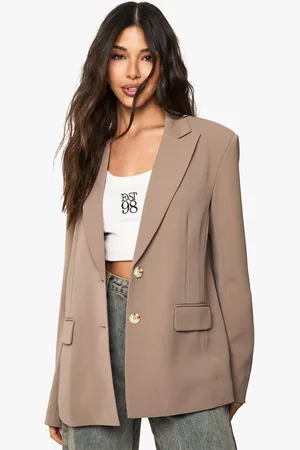Boohoo Tailored Woven Single Breast Blazer - - 10