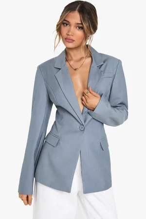 Boohoo Woven Tailored Cinched Blazer - - 8