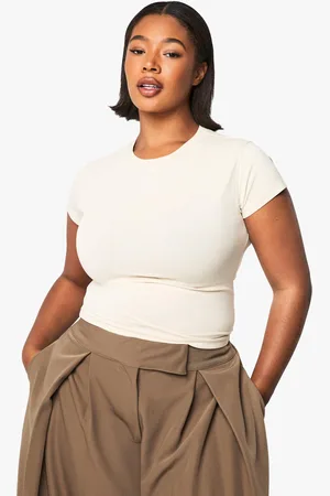 Boohoo Plus Basics Fitted Top - - 28