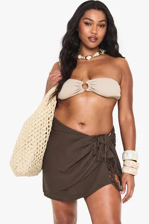Boohoo Plus Cheesecloth Beach Sarong - - 16