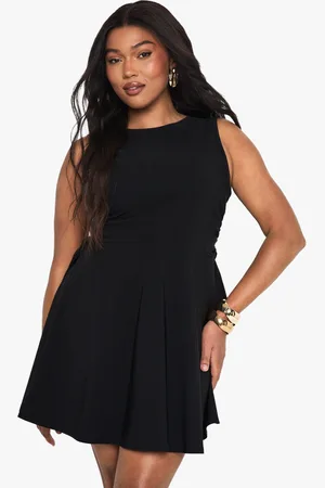 Boohoo Plus Bow Detail Tailored Mini Dress - - 16