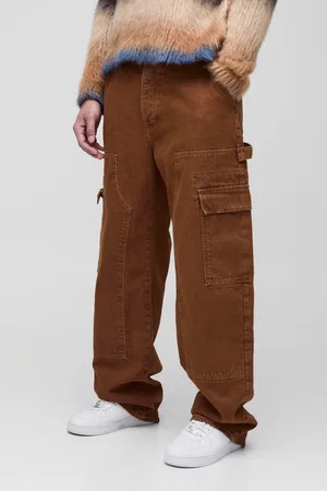 Boohoo Tall Relaxed Fit Carpenter Cargo Jeans - - 30