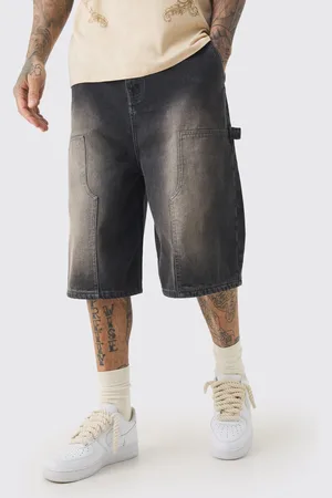 Boohoo Tall Carpenter Detail Denim Jorts In - 32