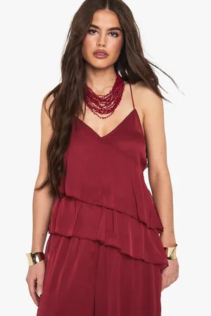 Boohoo Chiffon Double Hem Floaty Cami - - 6