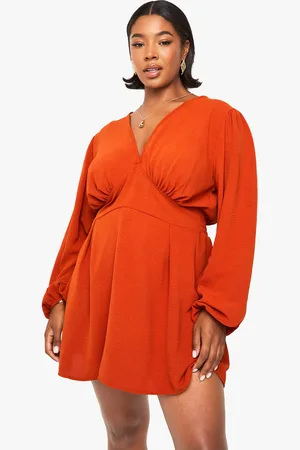Boohoo Plus A Line Skater Dress - - 16