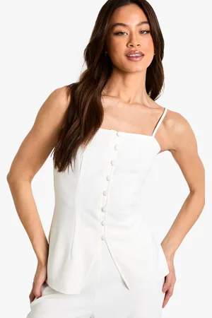 Boohoo Tall Woven Tailored Top - - 8