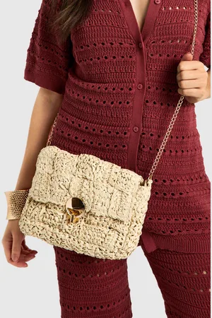 Boohoo Straw Cross Body Bag - - ONE SIZE