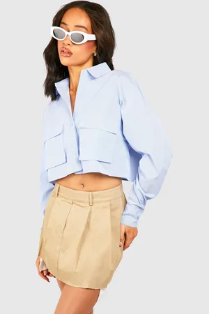 Boohoo Fray Pocket Detail Mini Skirt - - 6