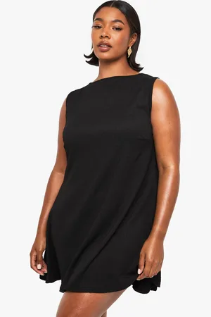 Boohoo Plus Textured Swing Dress - - 16