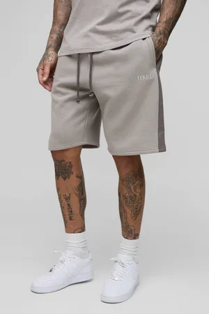 Boohoo Tall Relaxed Fit Man Panel Detail Shorts - - S