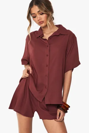Boohoo Lightweight Short Sleeved Shirt And Shorts Co-Ord - - 6
