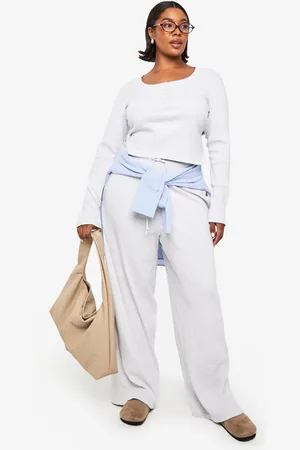 Boohoo Plus Wide Leg Trouser - - 16