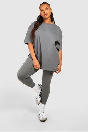 Boohoo Plus Oversized T-Shirt And Legging Set - - 16