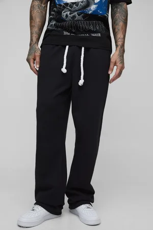 Boohoo Tall Oversized Double Waistband Rope Drawcord Joggers - - 2XL