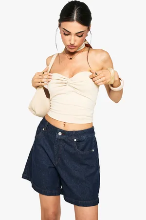 Boohoo Denim Boyfriend Short - - 8