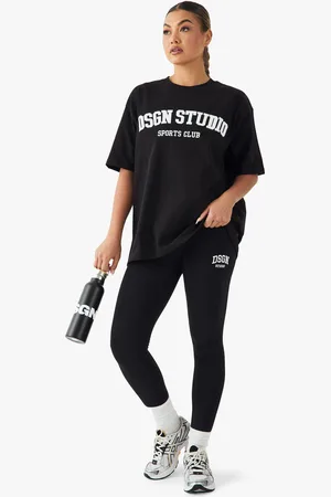 Boohoo Dsgn Studio Embroidered High Waist Legging - - 6