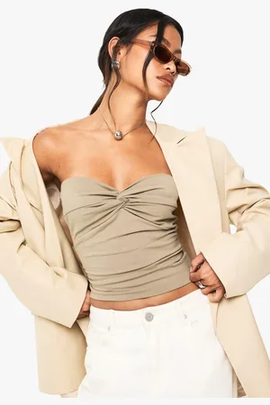 Boohoo Twist Front Bandeau Top - - 12