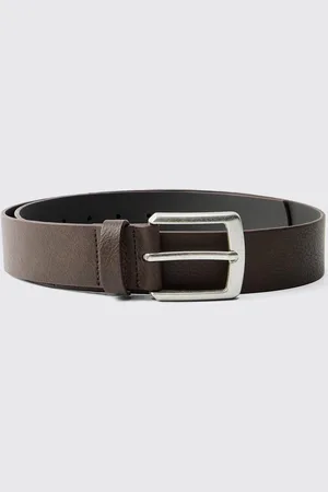 Boohoo Man Debossed Faux Leather Belt - - S