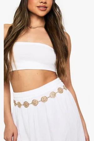 Boohoo Metal Cut Out Disc Belt - - ONE SIZE