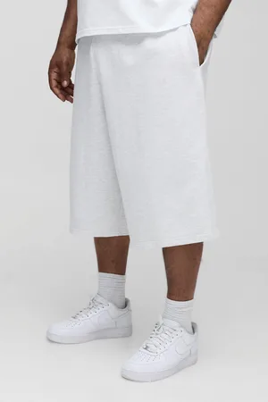 Boohoo Plus 260Gsm Loopback Basic Regular Fit Jersey Longline Shorts - - 2XL