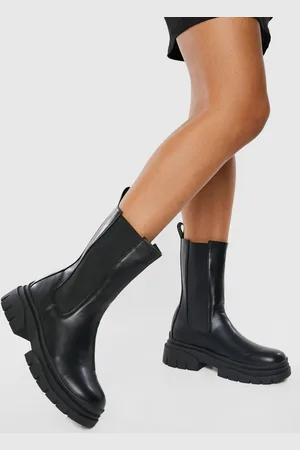 Boohoo Tab Detail Chunky Chelsea Boots - - 5