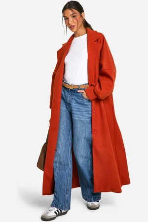 Boohoo Oversized Wool Look Maxi Coat - - 12