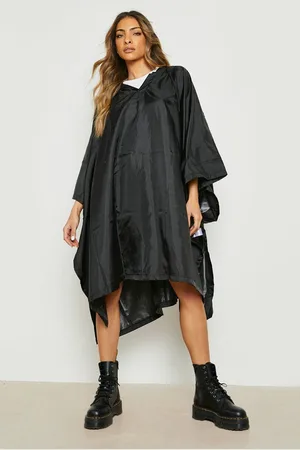 Boohoo Hooded Festival Poncho - - One Size