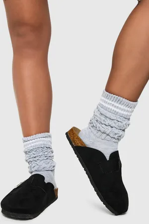 Boohoo Stripe Detail Slouchy Socks - - ONE SIZE