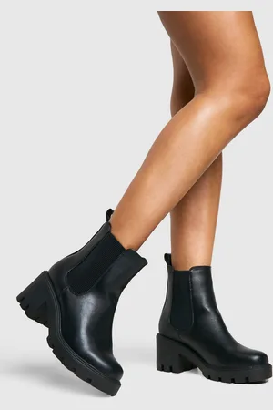 Boohoo Wide Fit Chunky Chelsea Boots - - 9