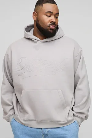 Boohoo Plus Oversized Boxy Official Contrast Stitch Hoodie - - 2XL