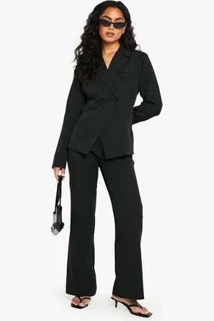 Boohoo Slim Flare Tailored Trousers - - 8