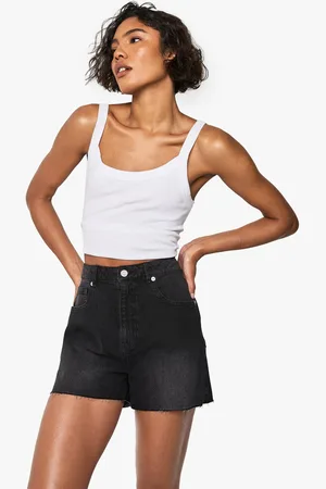 Boohoo Tall Denim Mini Short - - 12