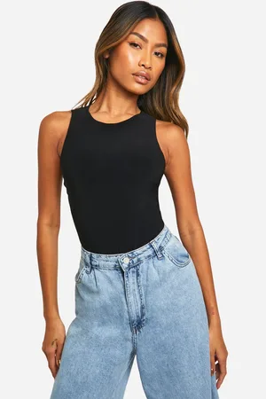 Boohoo Cross Back Bodysuit - - 6