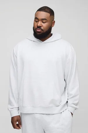 Boohoo Plus 260Gsm Loopback Boxy Oversized Fit Basic Hoodie - - 2XL