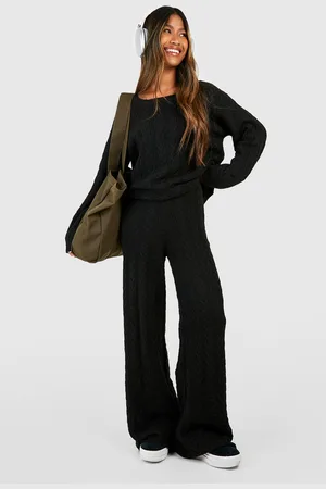 Boohoo Soft Cable Knitted Co-Ord - - 8